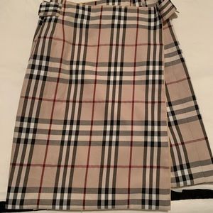 Vintage Burberry wrap skirt.